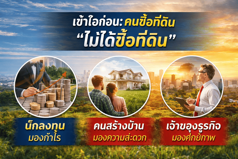 วิธีขายที่ดินให้ได้เร็ว