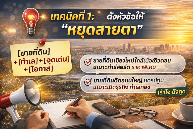 วิธีขายที่ดินให้ได้เร็ว