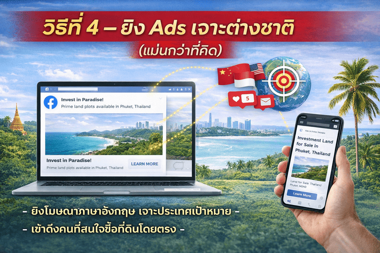 ลงโฆษณาขายที่ดิน