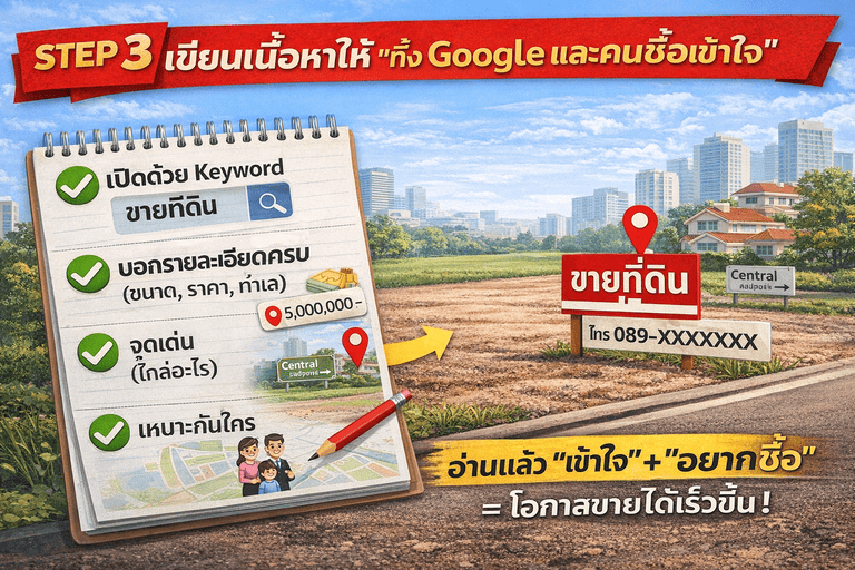 ขายที่ดิน, SEO ที่ดิน