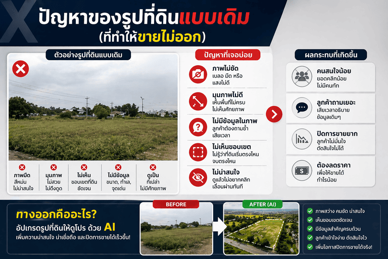 ทำรูปที่ดินให้ดูโปร,