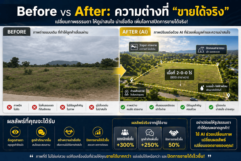 ทำรูปที่ดินให้ดูโปร,