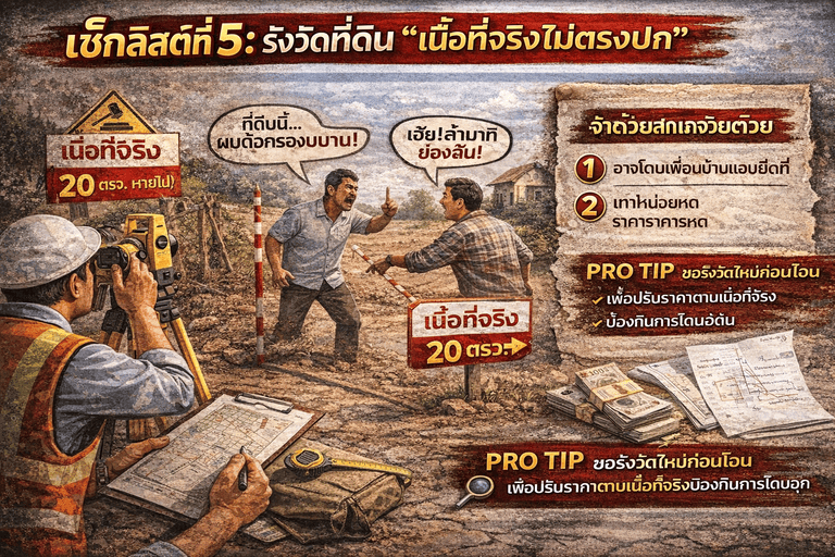 ปัญหาเขตที่ดินและการรังวัด