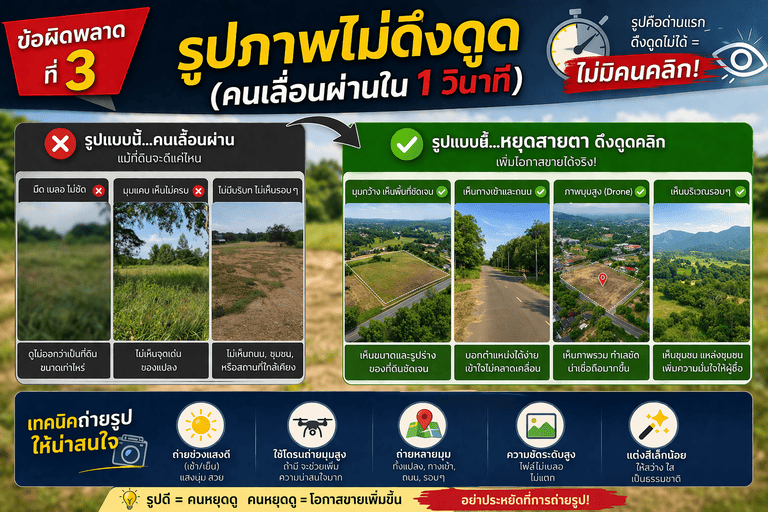 รูปถ่ายที่ดินให้ดึงดูดใจ