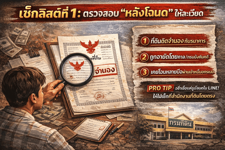 เช็กลิสต์ตรวจสอบโฉนดที่ดิน